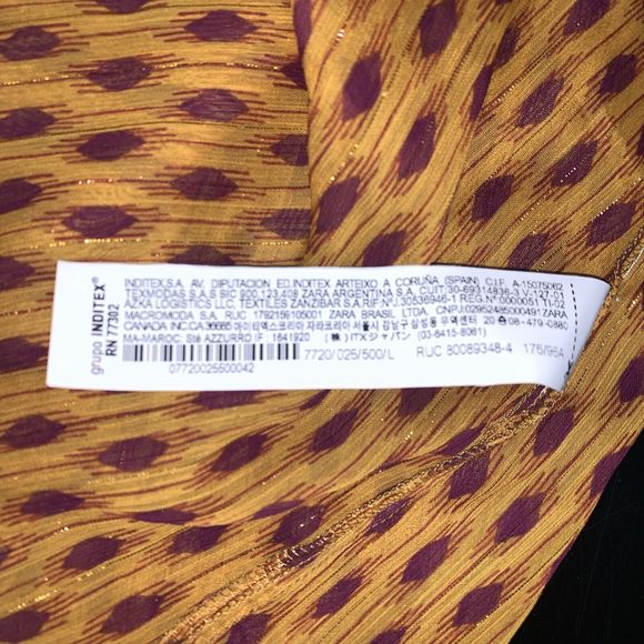 ZARA PRINTED HALTER TOP SIZE L Chiffon Hippie Peplum Layered low cut back Multi - Picture 10 of 12